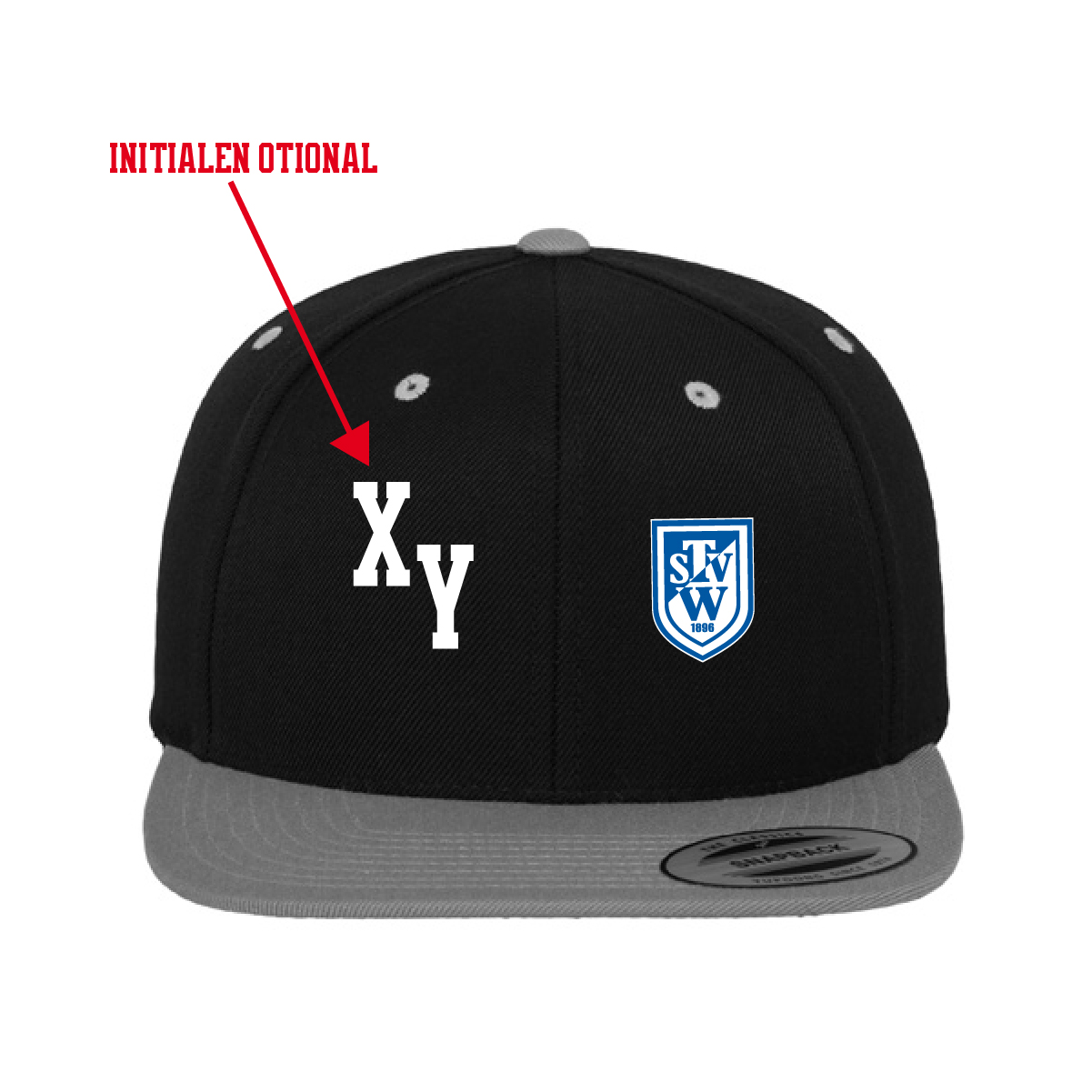 Classic Snapback 2-Tone inkl.Wappen (Initialen optional)