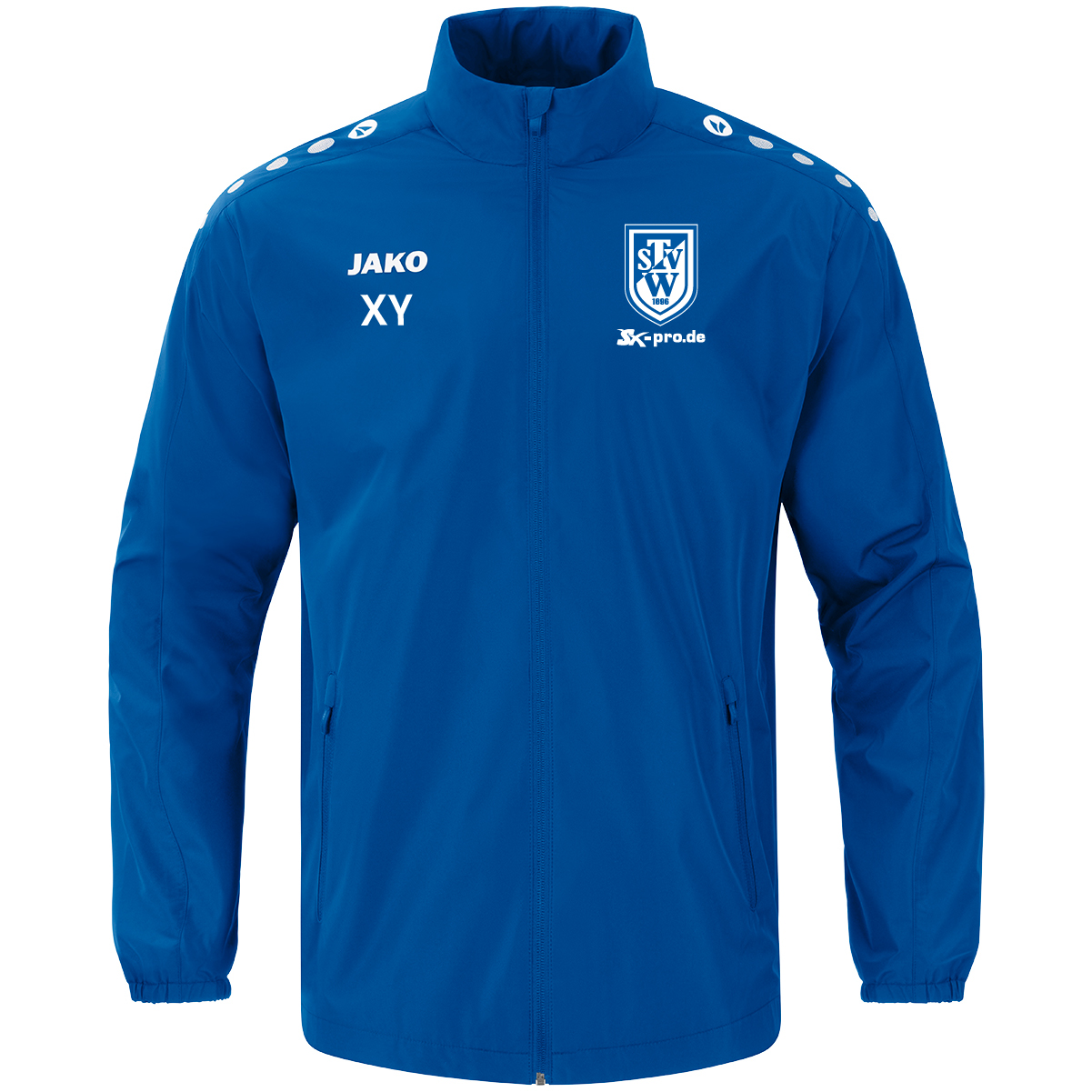 JAKO Allwetterjacke One inkl.Wappen und Vereinsname (Initialen optional)
