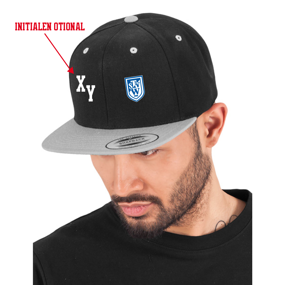 Classic Snapback 2-Tone inkl.Wappen (Initialen optional)