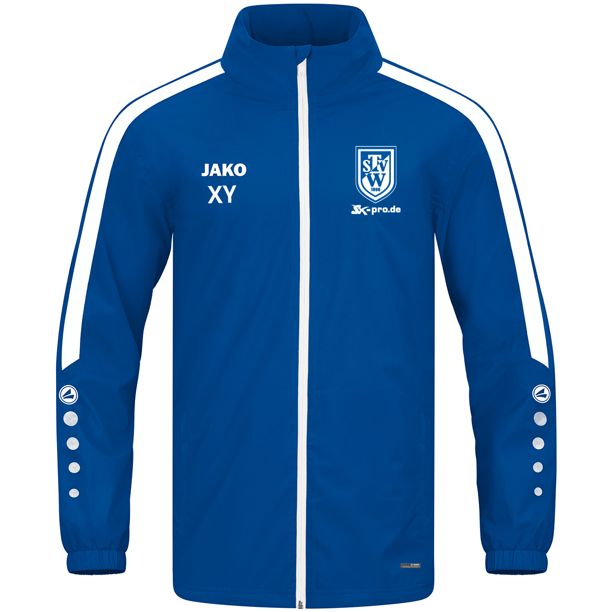 JAKO Allwetterjacke Power inkl.Wappen und Vereinsname (Initialen optional)