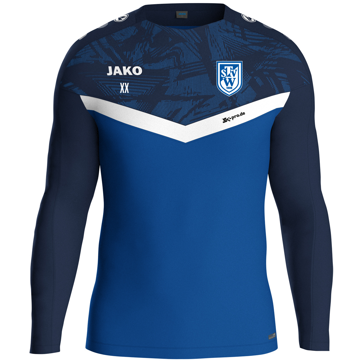 JAKO Sweat Iconic inkl.Wappen und Vereinsname (Initialen optional)