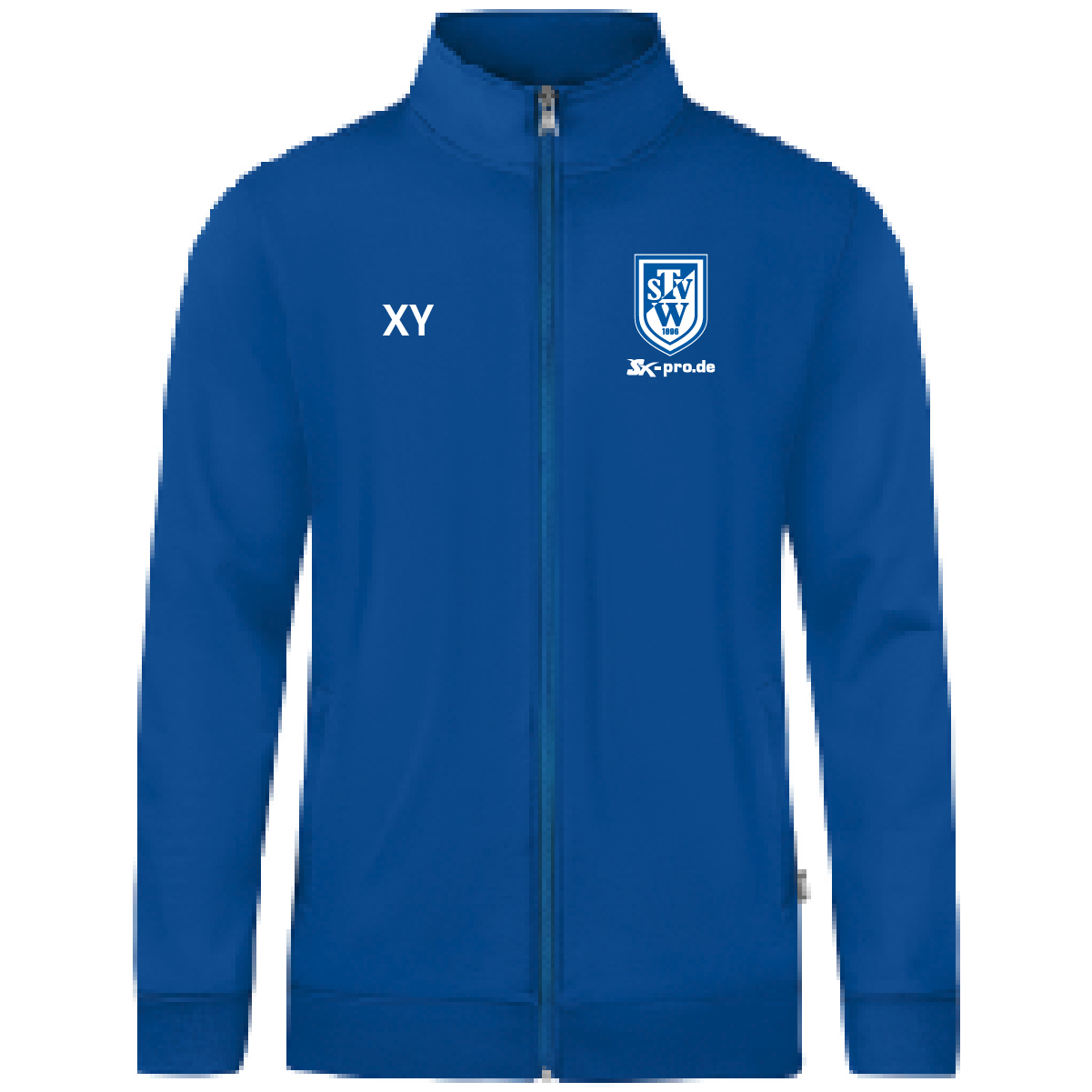 JAKO Sweatjacke Doubletex inkl.Wappen und Vereinsname (Initialen optional)