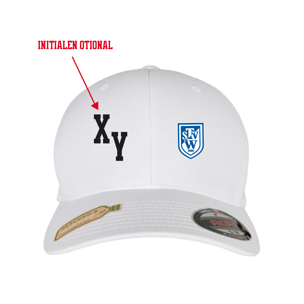Flexfit Recycled Polyester Cap inkl.Wappen (Initialen optional)