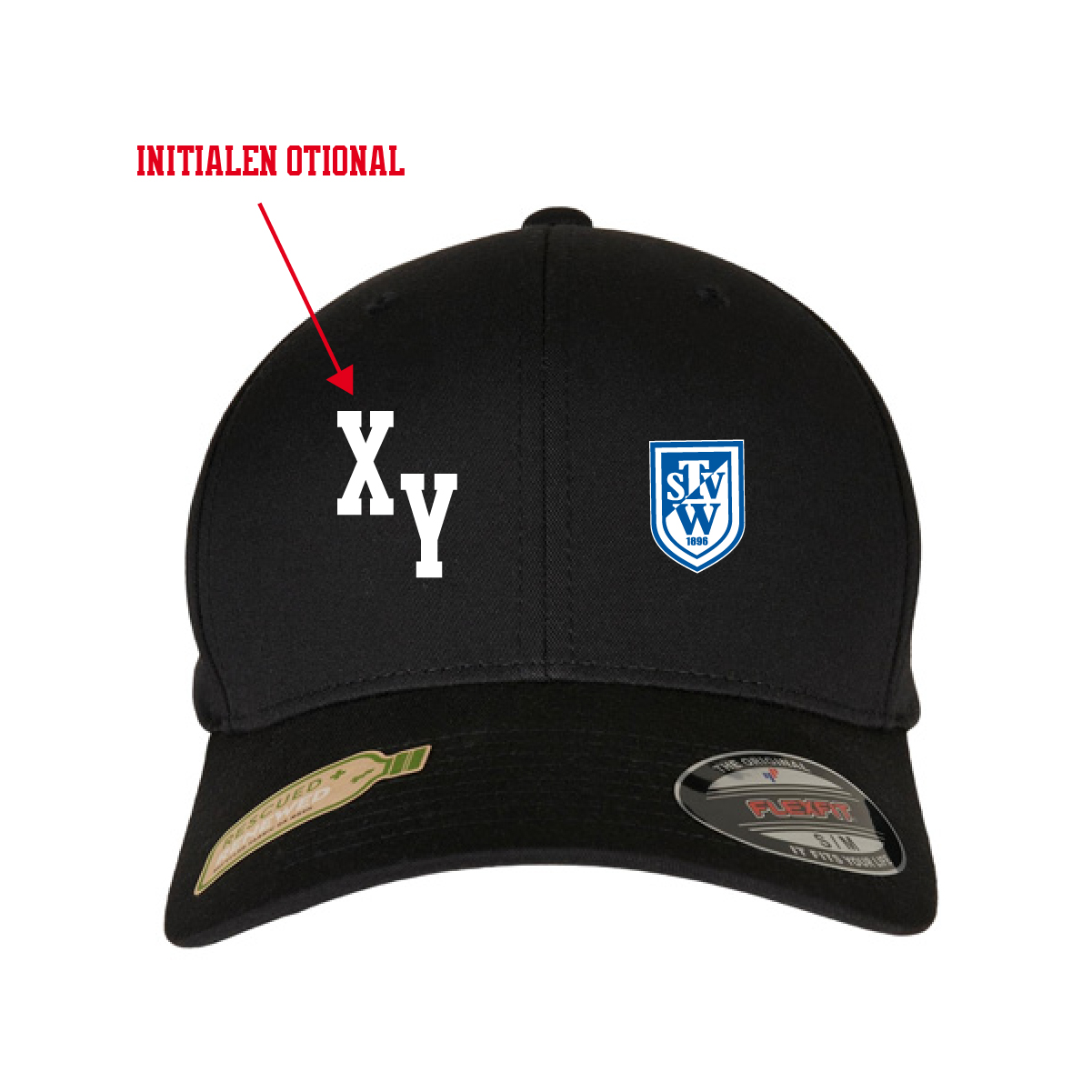 Flexfit Recycled Polyester Cap inkl.Wappen (Initialen optional)