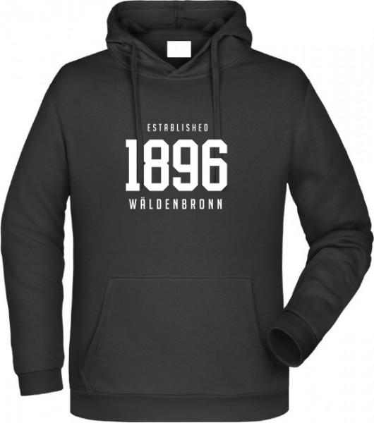 Herren Kapuzensweater schwarz inkl. Druck