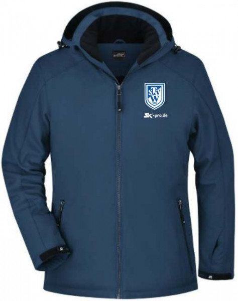 Damen Wintersoftshelljacke inkl. Wappen u. Vereinsname (Initialen optional)